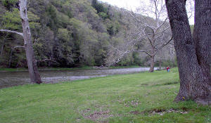 A picnic area a couple miles from the Petroleum Center trail head