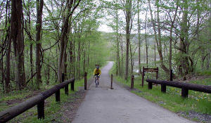 Beginning of trail at the Petroleum Center trail head