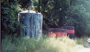 Oil tanks located along the trail