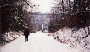 Wintery walk on the Sandy Creek Trail.
