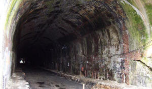 The floor of the Deep Valley Tunnel leveled out to prepare to lay a new foundation.