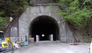 The walls for the Deep Valley Tunnel liner.