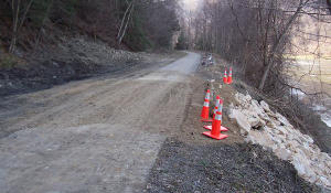 Allegheny River Trail wash out filled in.
