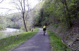 Trail runs along Oil Creek